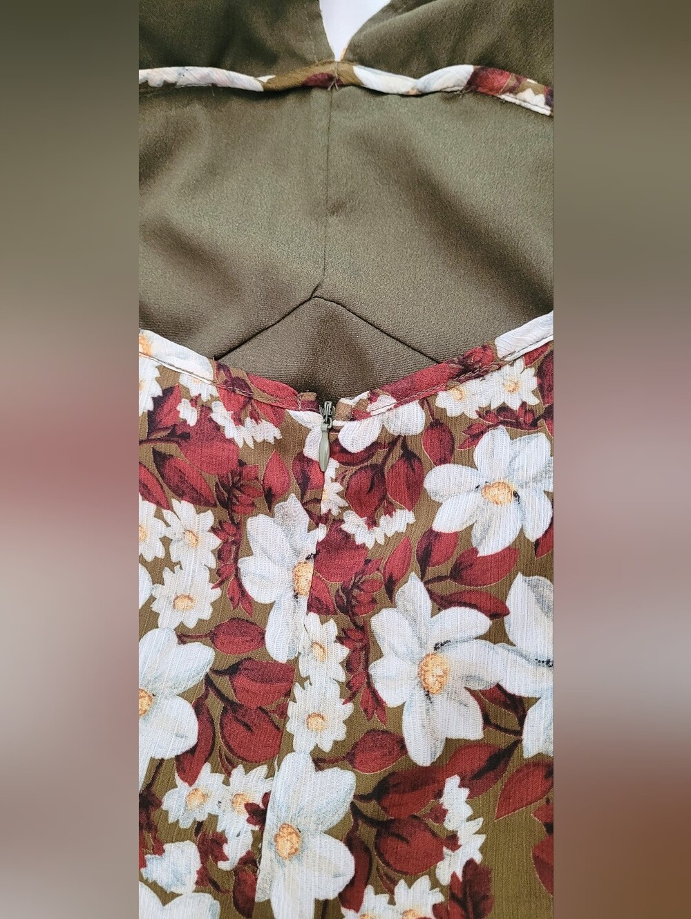 NWOT! ASTR Fall Formal Floral Anthro Women's Open-Back Chiffon Maxi Dress Small - Picture 14 of 17
